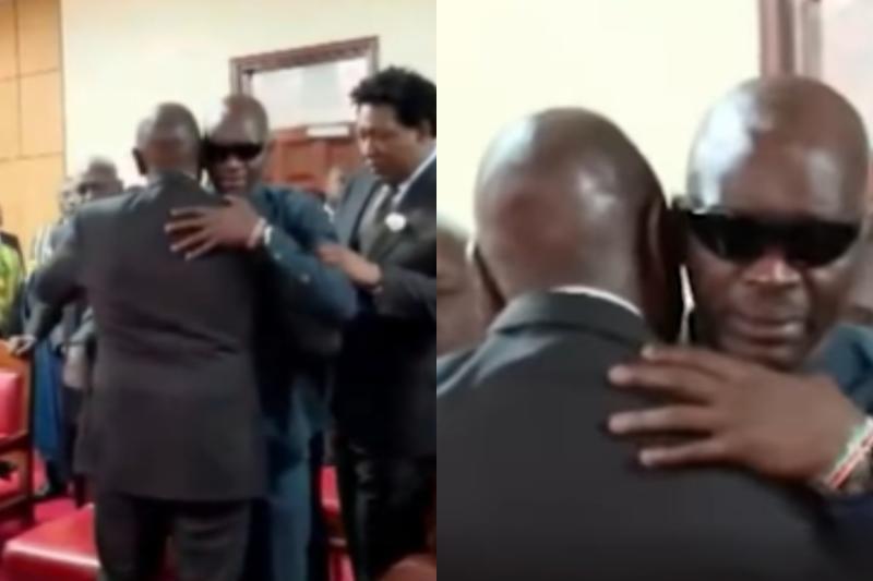 Collage photo of President William Ruto and Maurice Ogeta.